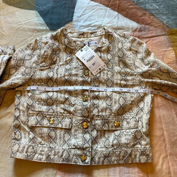 NWT Zara animal print jacket size xs - Picture 4 of 8